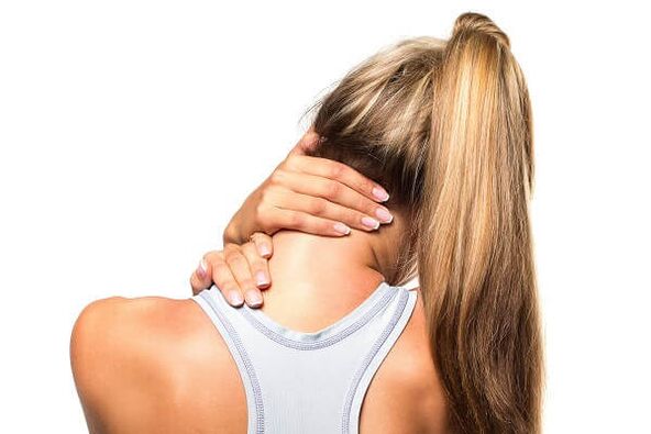 Osteochondrosis of the cervical spine manifests itself in pain in the neck and shoulders